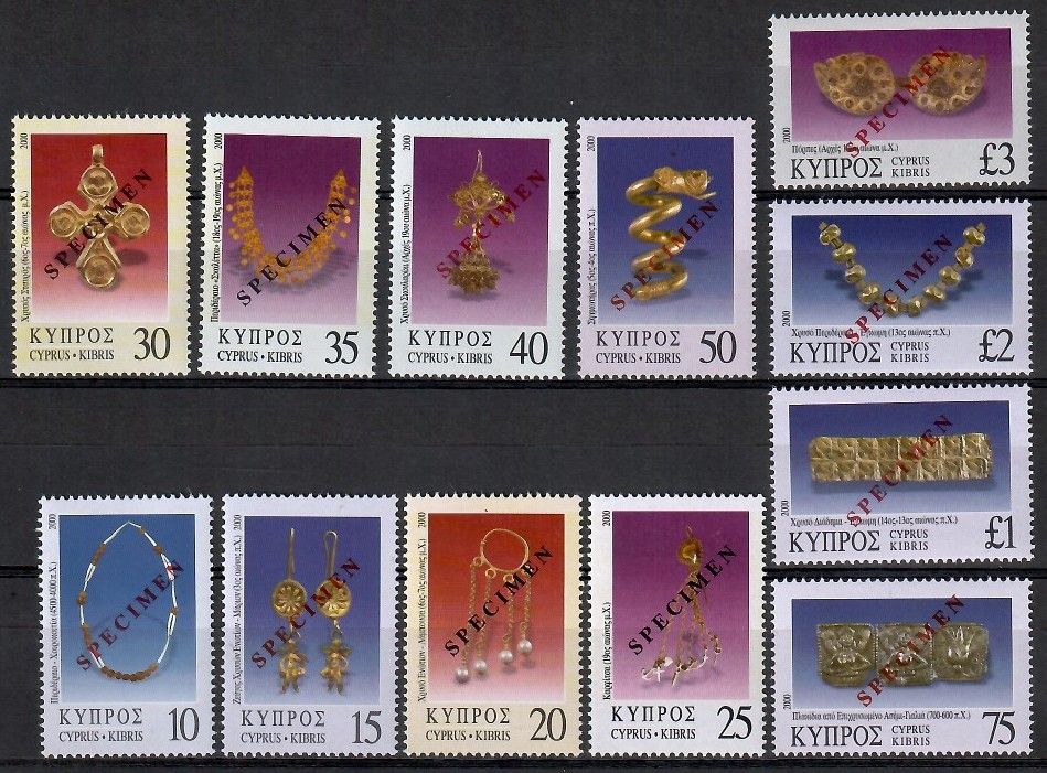 Cypr 2000 Mi 943-954 Czyste **