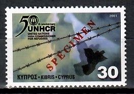 Znaczek Cypr 2001 Mi spe 973 Czyste **