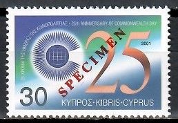 Znaczek Cypr 2001 Mi spe 975 Czyste **
