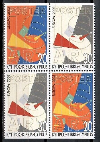 Znaczek Cypr 2003 Mi 1013-1014DoDu Czyste **