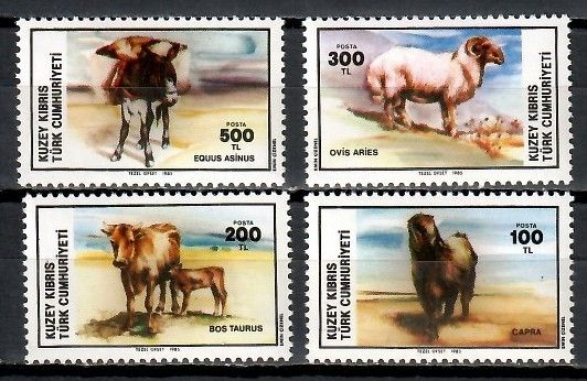 Znaczek Cypr Północny 1985 Mi 162-165 Czyste **