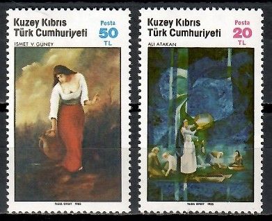 Znaczek Cypr Północny 1985 Mi 170-171 Czyste **