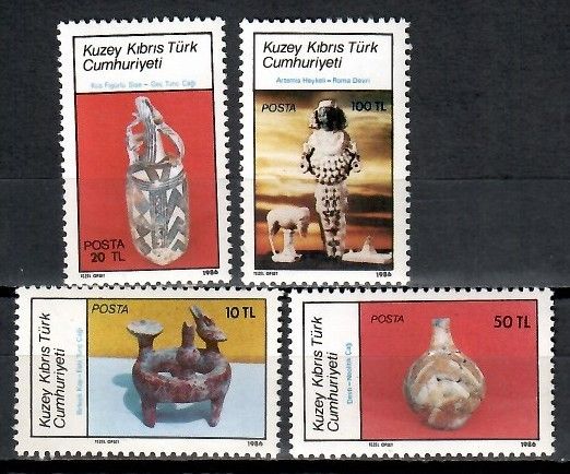 Znaczek Cypr Północny 1986 Mi 184-187 Czyste **
