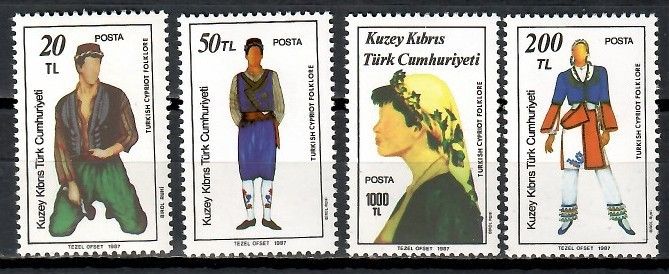 Znaczek Cypr Północny 1987 Mi 207-210 Czyste **