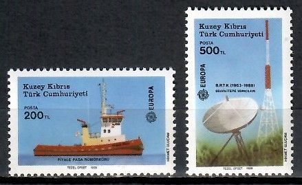 Znaczek Cypr Północny 1988 Mi 223-224 Czyste **