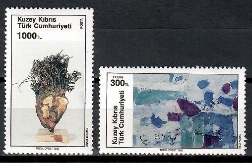 Znaczek Cypr Północny 1990 Mi 281-282 Czyste **