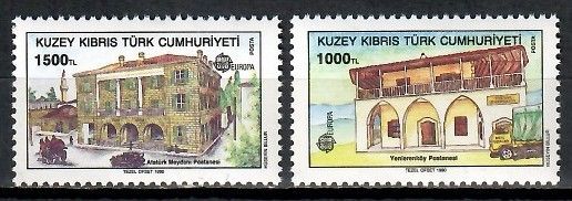 Znaczek Cypr Północny 1990 Mi 273-274 Czyste **