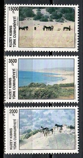 Znaczek Cypr Północny 1995 Mi 392-394 Czyste **