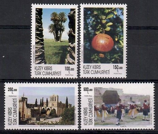 Znaczek Cypr Północny 1996 Mi 424-427 Czyste **