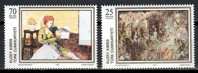 Znaczek Cypr Północny 1997 Mi 442-443 Czyste **