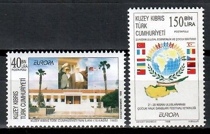 Znaczek Cypr Północny 1998 Mi 473-474 Czyste **