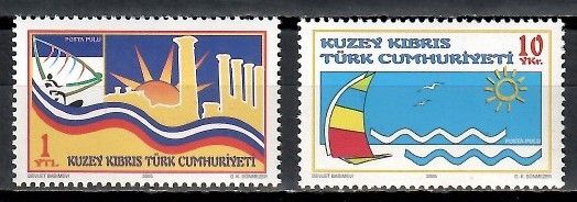 Znaczek Cypr Północny 2005 Mi 614-615 Czyste **