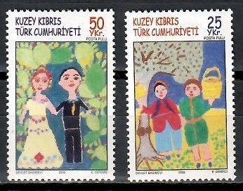 Znaczek Cypr Północny 2005 Mi 616-617 Czyste **