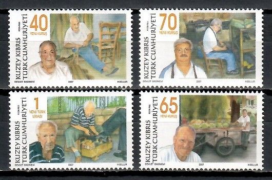 Znaczek Cypr Północny 2007 Mi 663-666 Czyste **