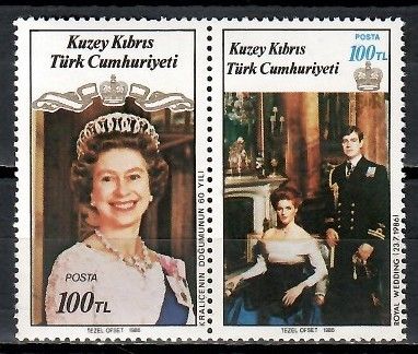Znaczek Cypr Północny 1986 Mi 195-196 Czyste **