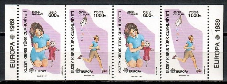 Znaczek Cypr Północny 1989 Mi blatt 2 Czyste **