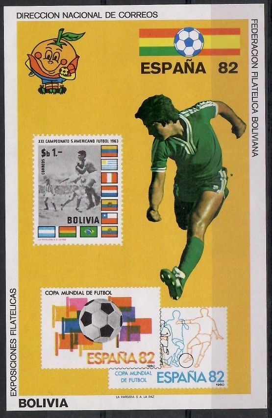 Znaczek Boliwia 1981 Mi bl 118 Czyste **