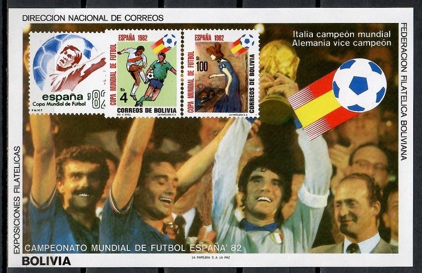 Znaczek Boliwia 1982 Mi bl 128 Czyste **