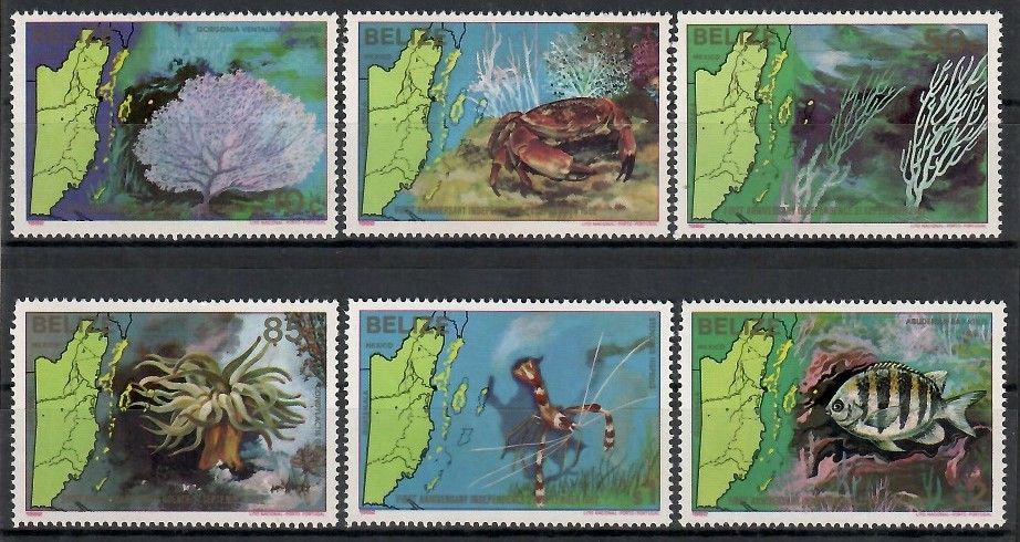 Znaczek Belize 1982 Mi 654-659 Czyste **