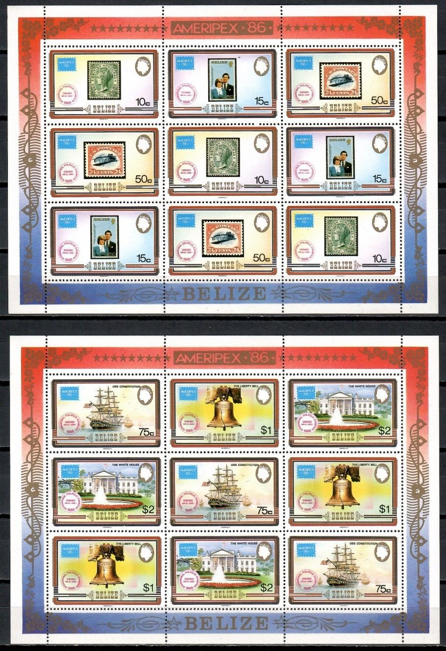 Znaczek Belize 1986 Mi 892-897 Czyste **