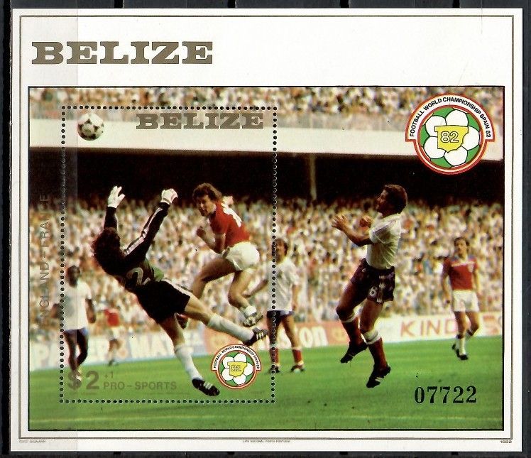Znaczek Belize 1982 Mi bl 56 Czyste **
