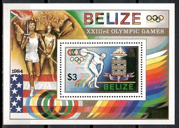 Znaczek Belize 1984 Mi bl 63 Czyste **