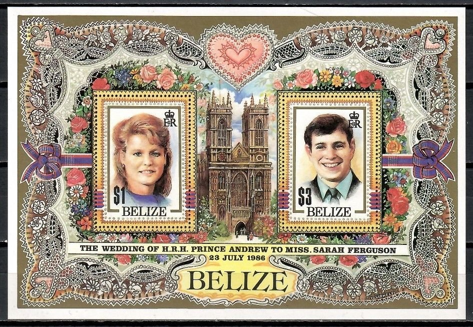 Znaczek Belize 1986 Mi bl 84 Czyste **