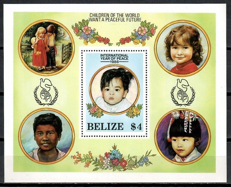 Znaczek Belize 1986 Mi bl 87 Czyste **
