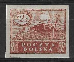 Znaczek Polska 1919 Mi 99B Fi 95A Czyste **