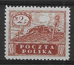 Znaczek Polska 1919 Mi 112 Fi 95B Czyste **