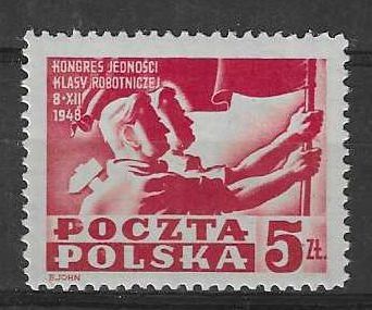 Znaczek Polska 1948 Mi 505 Fi 479 Czyste **