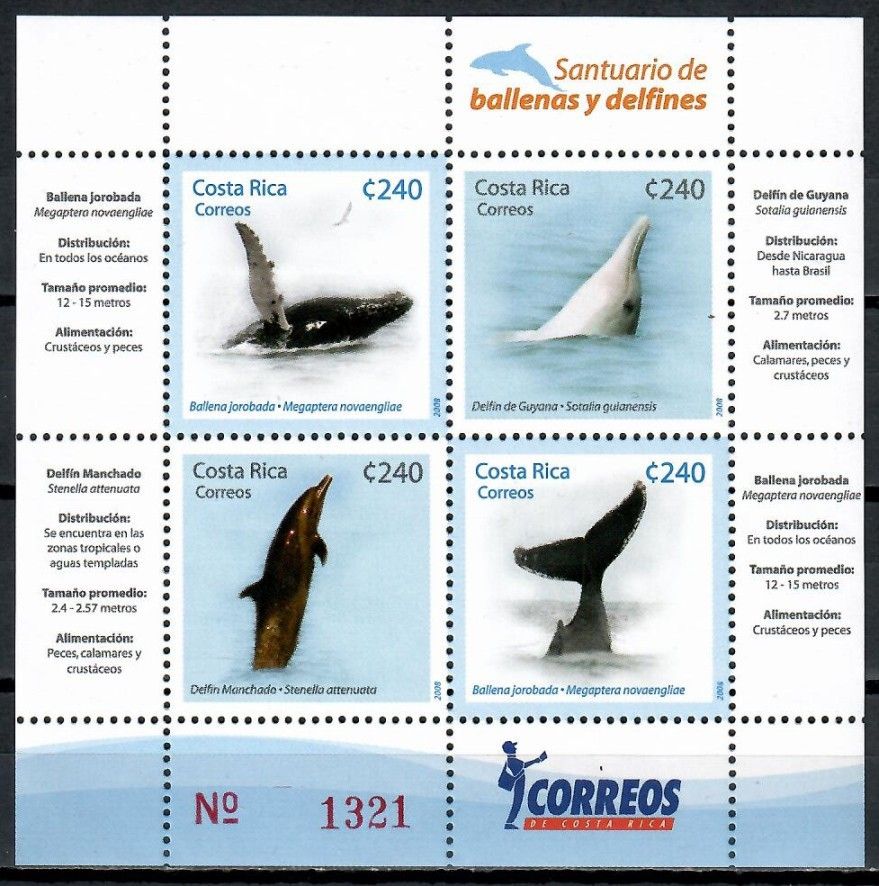 Znaczek Kostaryka 2008 Mi bl 26 Czyste **