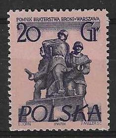 Znaczek Polska 1955 Mi 910 Fi 764 Czyste **