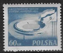 Znaczek Polska 1955 Mi 936 Fi 792B Czyste **