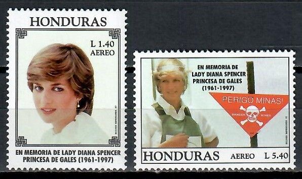 Znaczek Honduras 1997 Mi 1348-1349 Czyste **