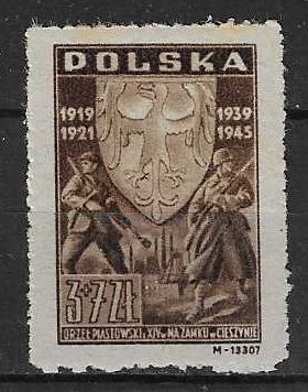 Znaczek Polska 1946 Mi 437 Fi 404 Czyste **