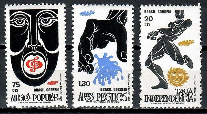 Znaczek Brazylia 1972 Mi 1324-1326 Czyste **