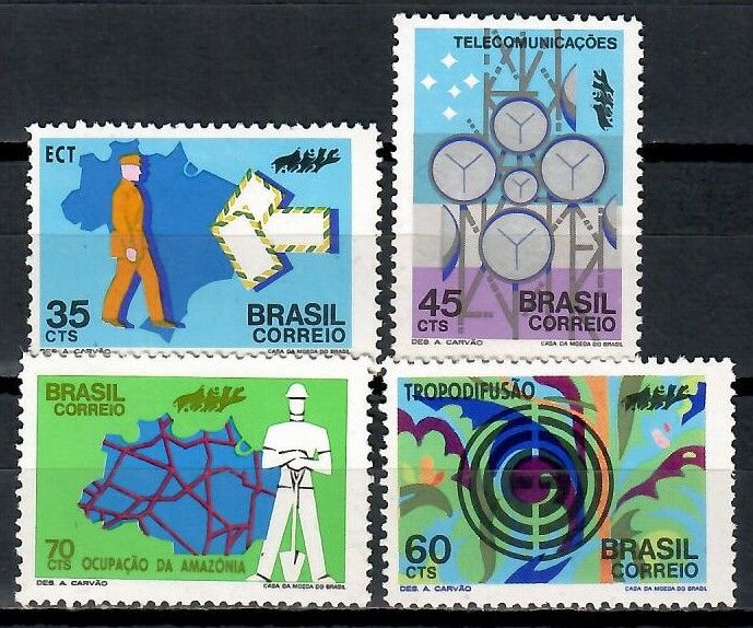 Znaczek Brazylia 1972 Mi 1317-1320 Czyste **