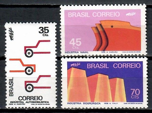 Znaczek Brazylia 1972 Mi 1321-1323 Czyste **