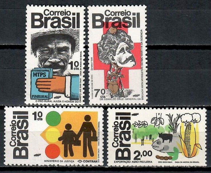 Znaczek Brazylia 1972 Mi 1352-1355 Czyste **