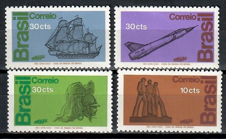 Znaczek Brazylia 1972 Mi 1356-1359 Czyste **