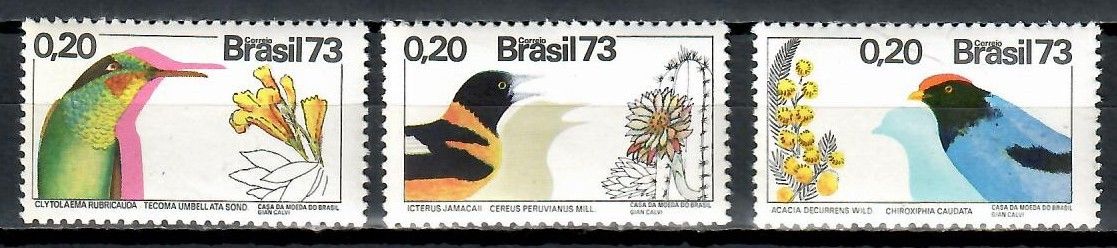 Znaczek Brazylia 1973 Mi 1368-1370 Czyste **