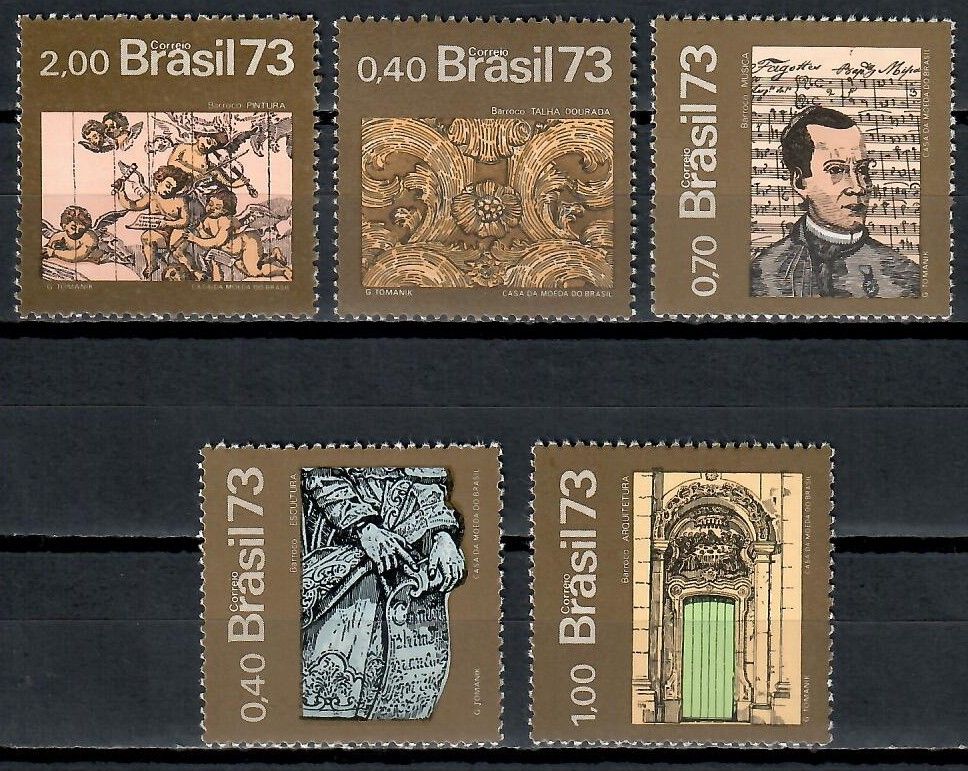 Znaczek Brazylia 1973 Mi 1402-1406 Czyste **
