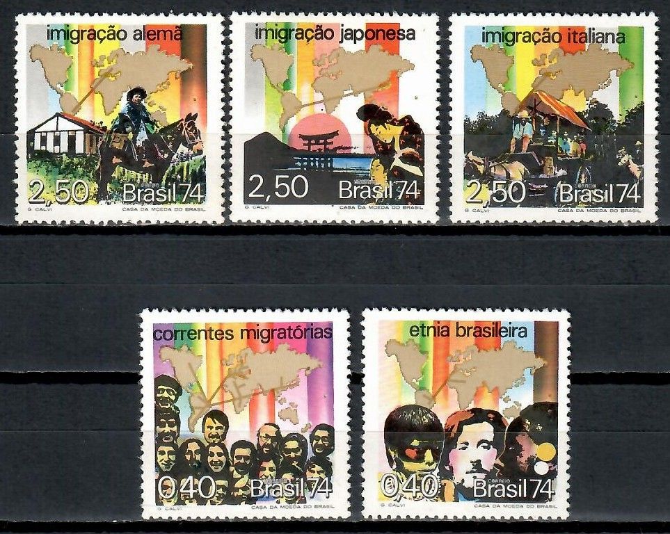 Znaczek Brazylia 1974 Mi 1431-1435 Czyste **