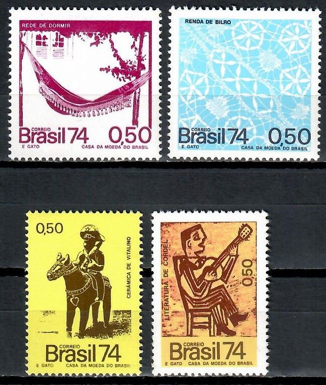 Znaczek Brazylia 1974 Mi 1454-1457 Czyste **
