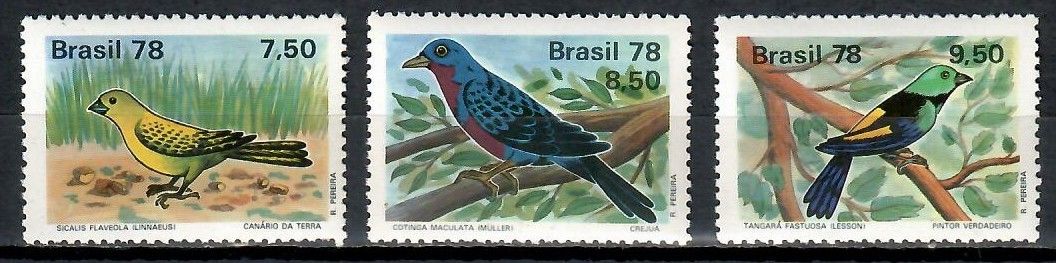 Znaczek Brazylia 1978 Mi 1651-1653 Czyste **