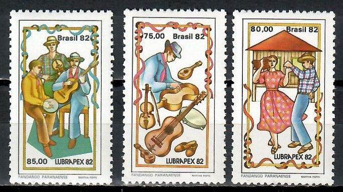 Znaczek Brazylia 1982 Mi 1924-1926 Czyste **