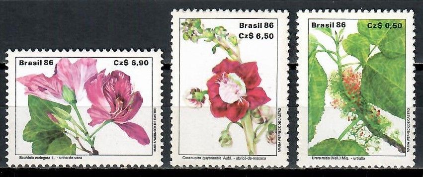 Znaczek Brazylia 1986 Mi 2185-2187 Czyste **
