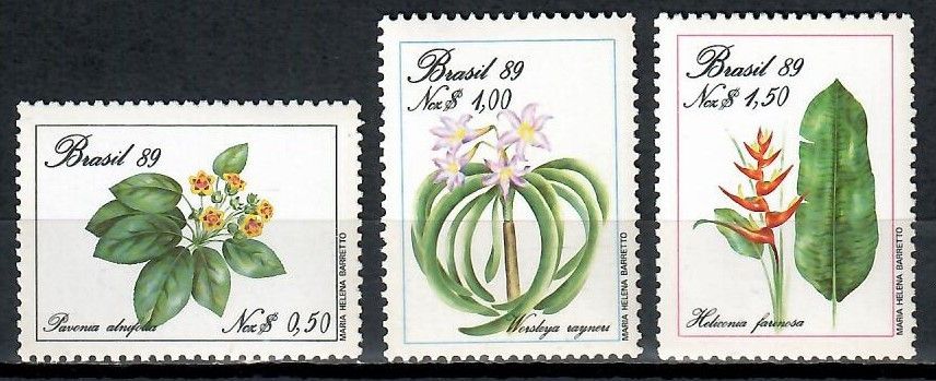 Znaczek Brazylia 1989 Mi 2299-2301 Czyste **