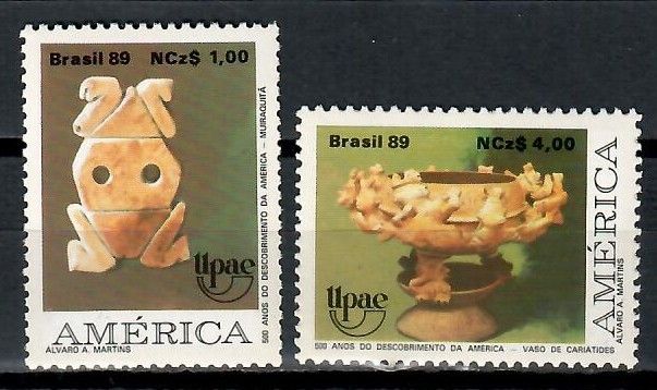 Znaczek Brazylia 1989 Mi 2321-2322 Czyste **